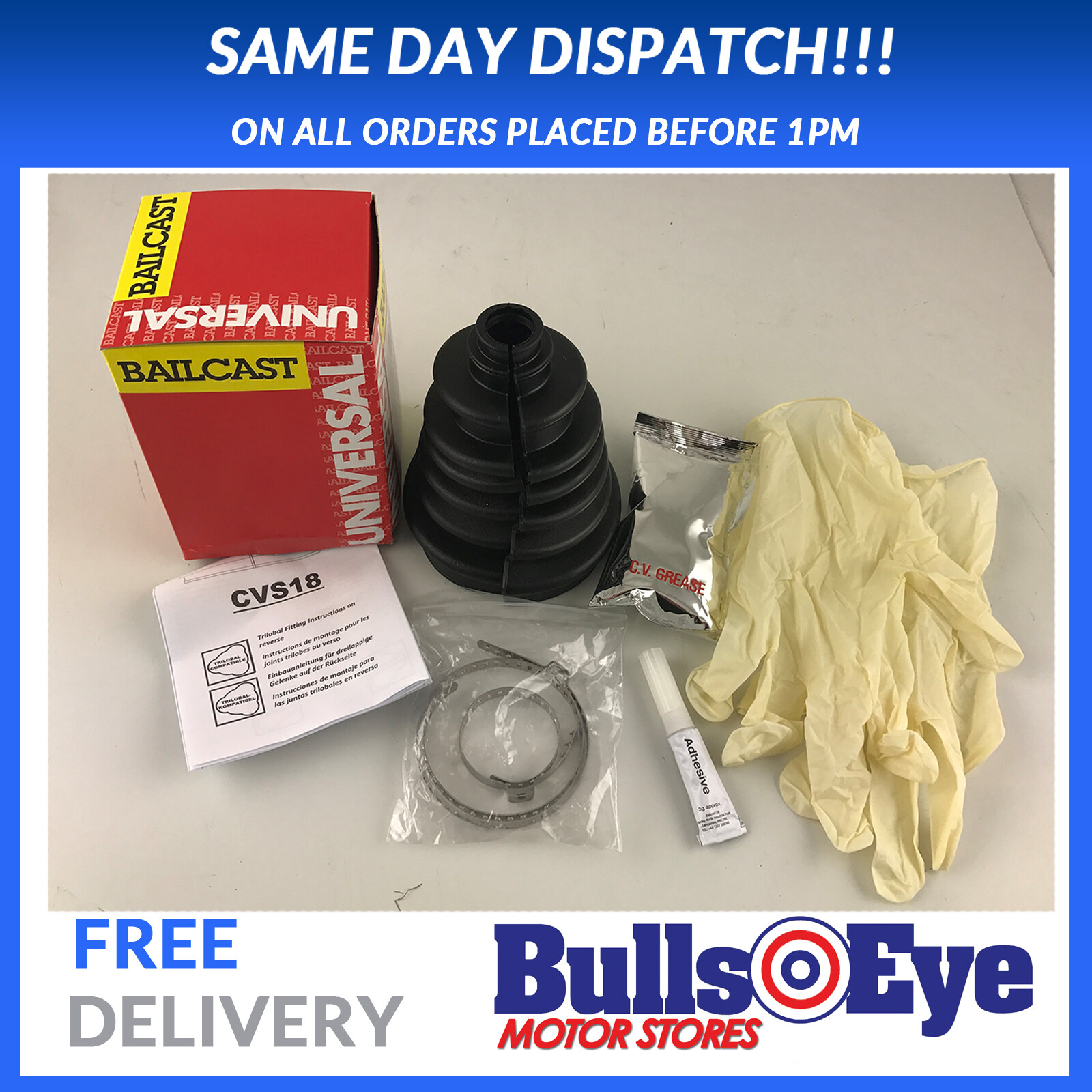 1 x UNIVERSAL STICKY STICK SPLIT CV BOOT KIT BRAND NEW EASY FIT BAILCAST CVS18 eBay