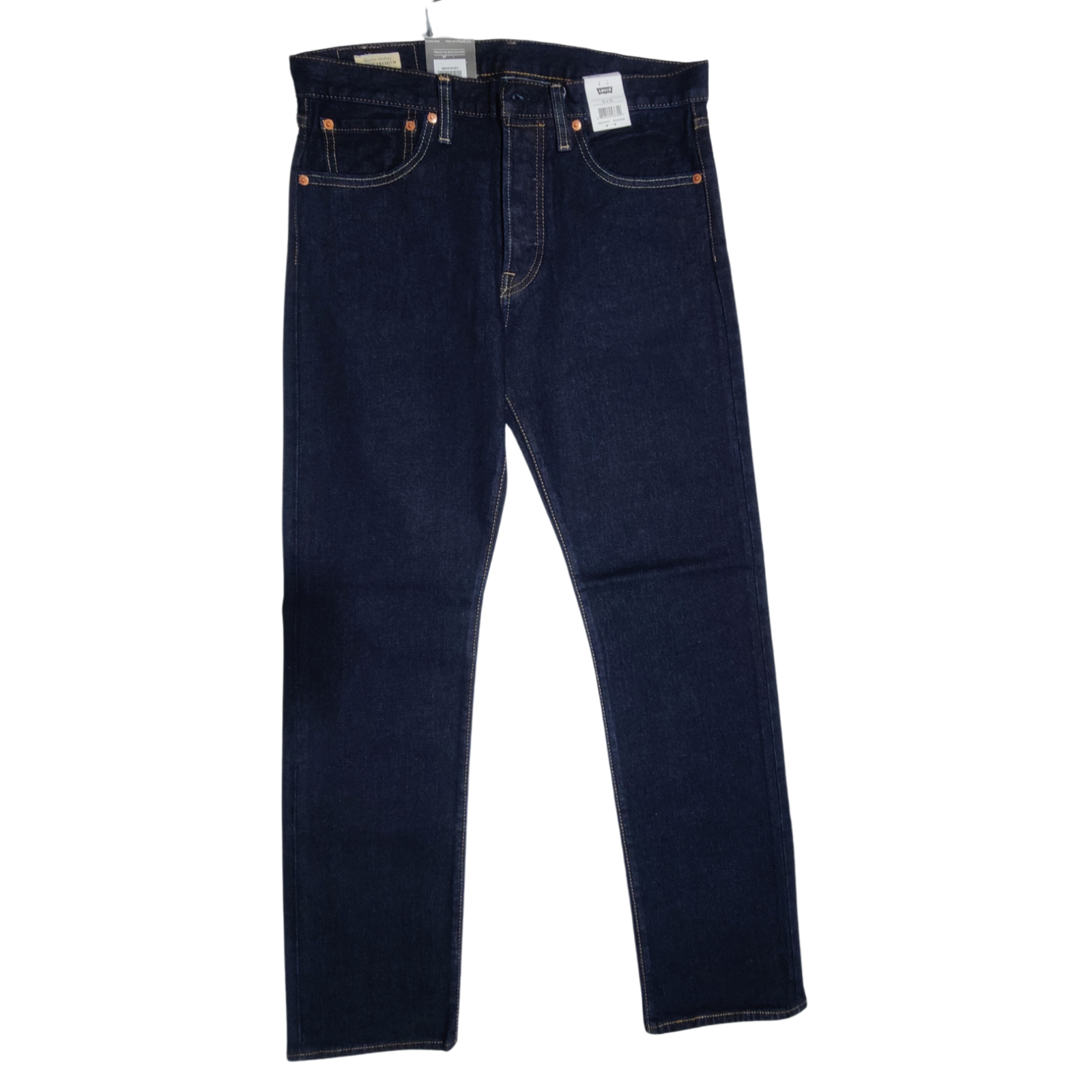 Levis 501 Original Fit Jeans Rinse Dark Blue Wash New With Tags