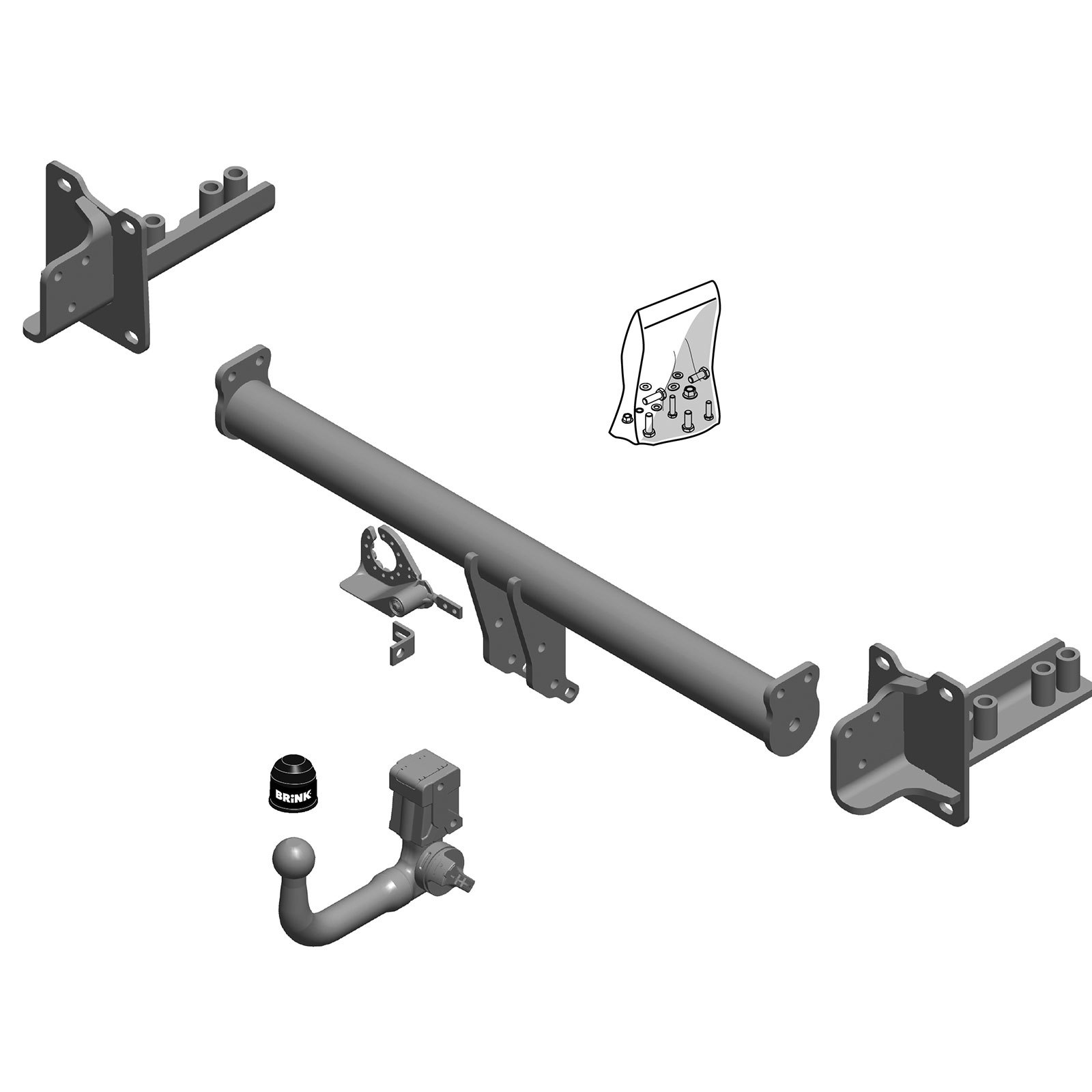 Brink Towbar for Jaguar FPace 2015 Onwards Detachable Tow Bar