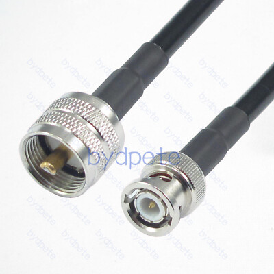 BNC male to UHF male PL259 PL-259 LMR240 Coaxial Cable Koaxial Kable 50ohms lot