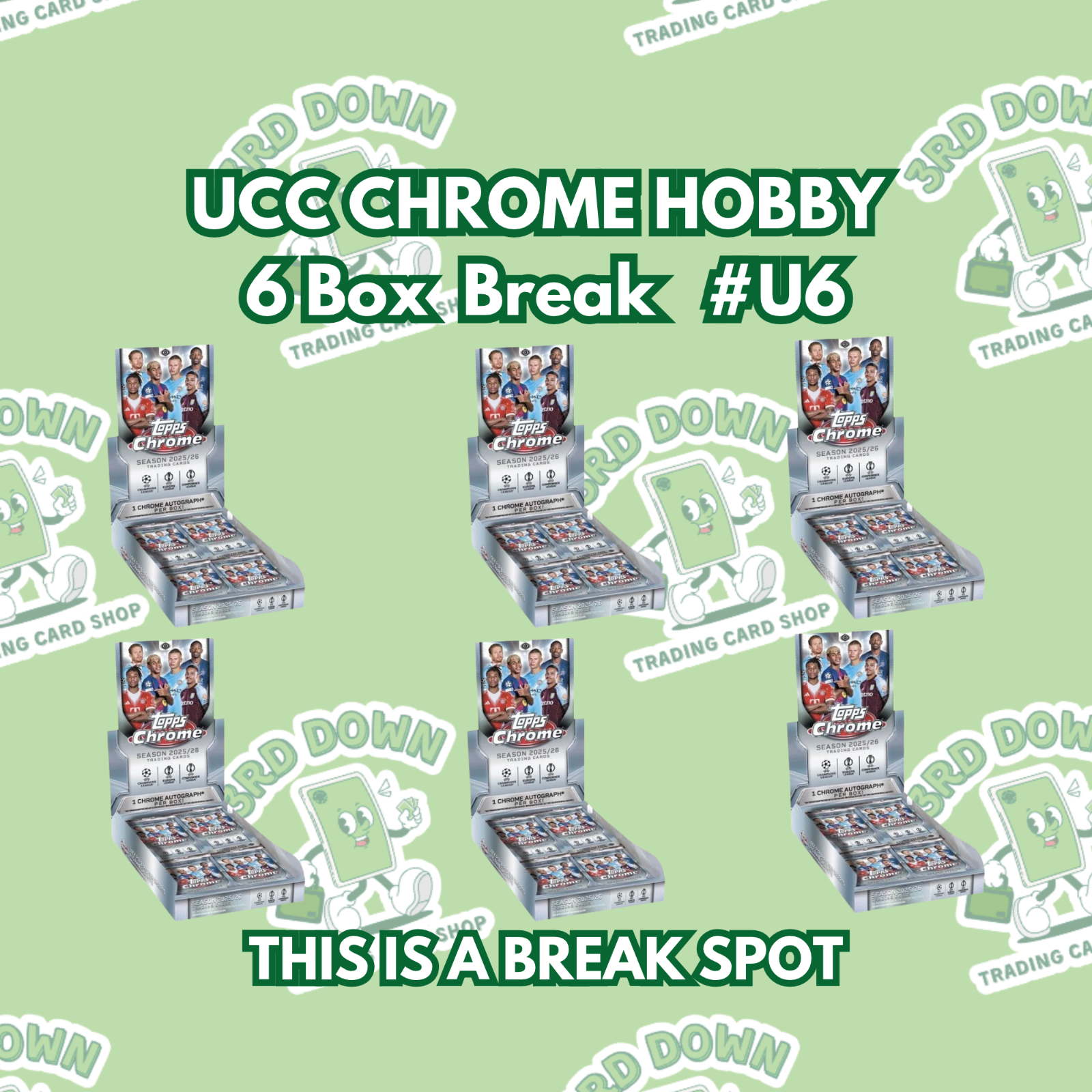 Max Dowman [RC] -  UCC Chrome Hobby  6  Box BREAK  #J3010 #U6