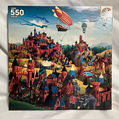 1987 FANTASY CITY Jigsaw Puzzle Robert LoGrippo 550 Pc New NIB Sealed