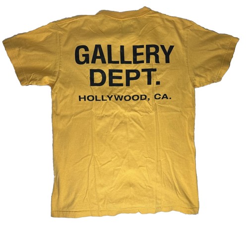 GALLERY DEPT. Yellow Souvenir Short Sleeve T-Shirt Size