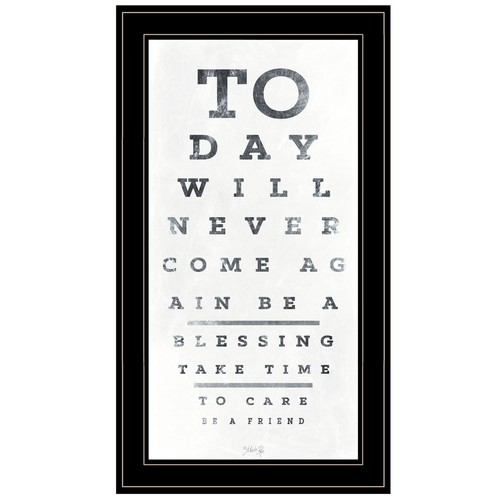 Eye Chart I 3 Настенный принт в черной рамке