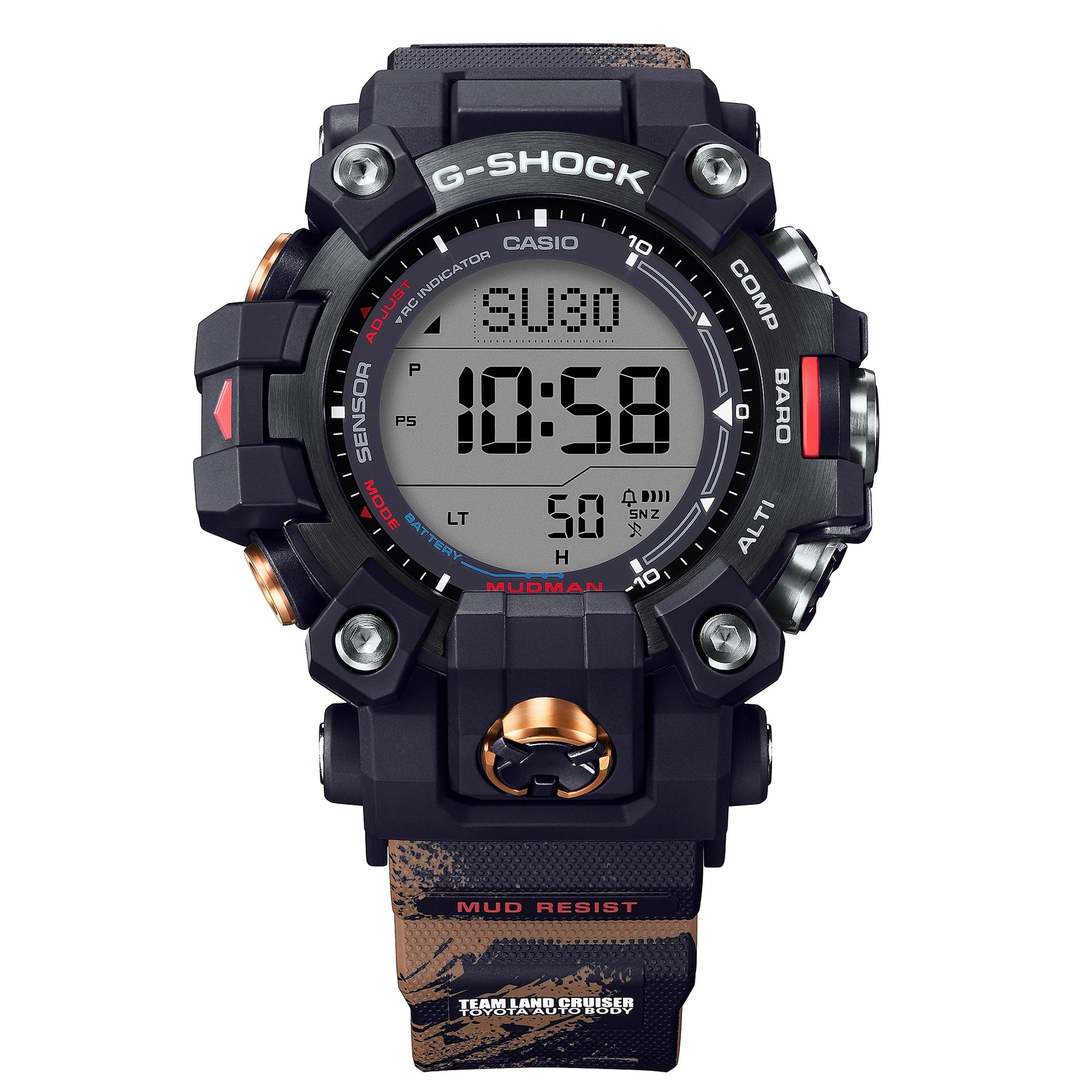 Pre-owned Casio G-shock Mudman Gw-9500tlc-1jr Team Land Cruiser Limited Radio Solar Watch