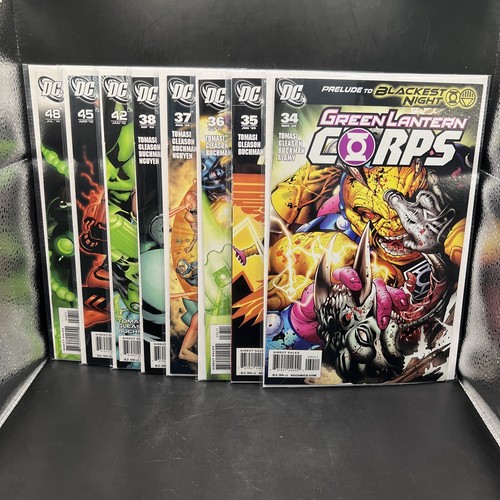 Lot Of 8 2008 DC Green Lantern Corps Comics #'s 34-38, 42