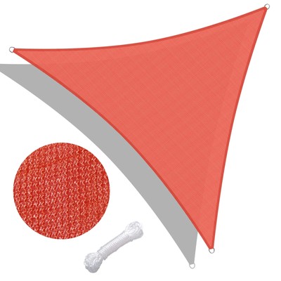 Color Option 16.5' Triangle Sun Shade Sail Yard Canopy Patio Garden UV Blocking