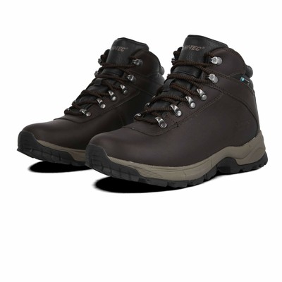 HI-TEC HI-TEC WOMENS EUROTREK LITE WATERPROOF WALKING BOOTS BROWN SPORTS OUTDOORS