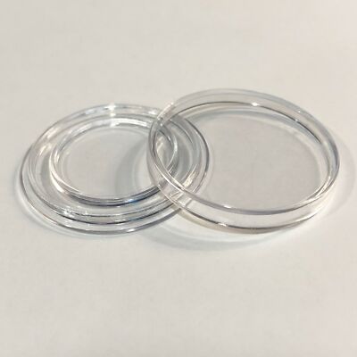 50 PENNY Direct-Fit Airtight 19mm Coin Capsule Holder PENNIES (QTY: 50) with BOX