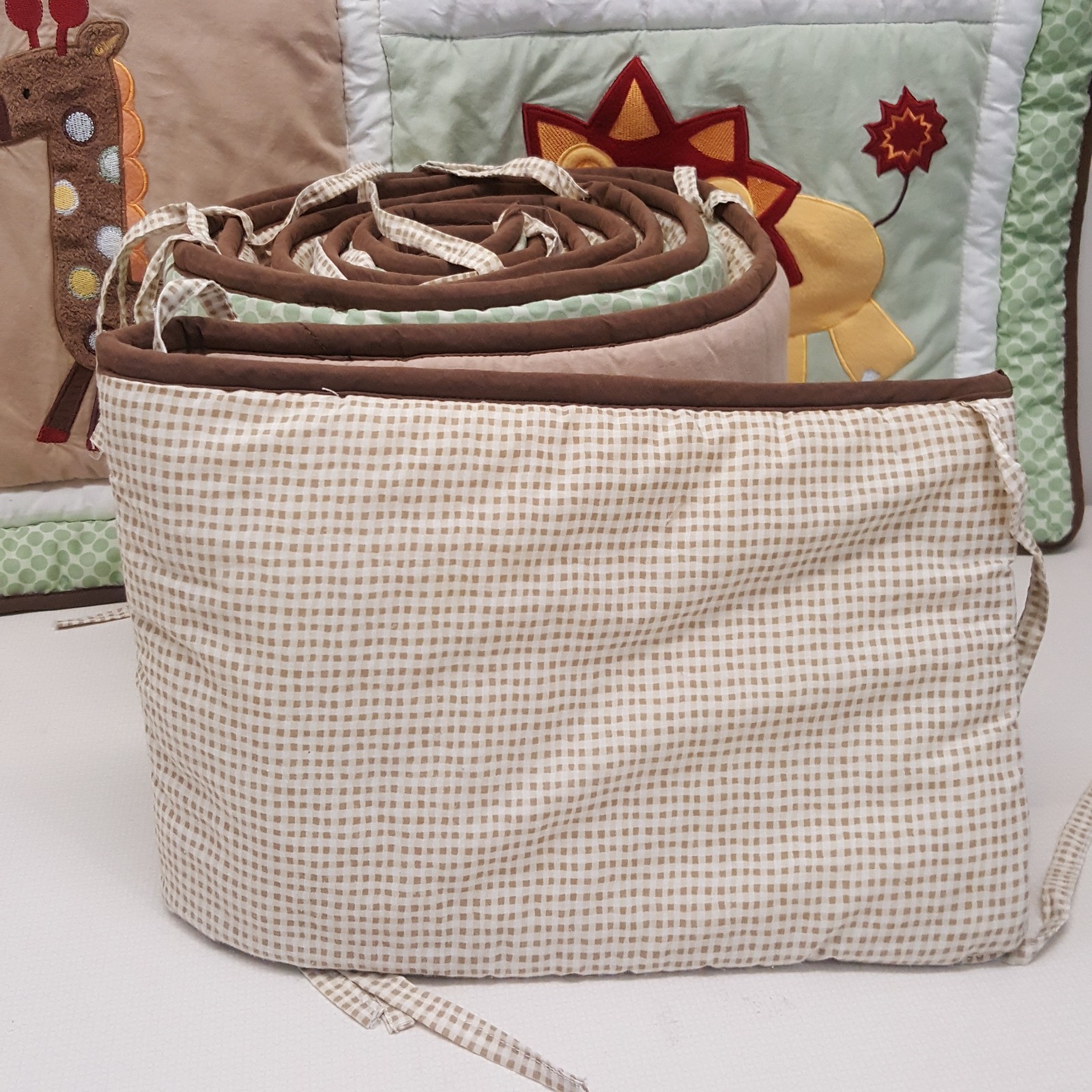 Tiddliwinks Nursery Baby Bedding Set Blanket Bumper Pads 2 Pc Jungle Animals