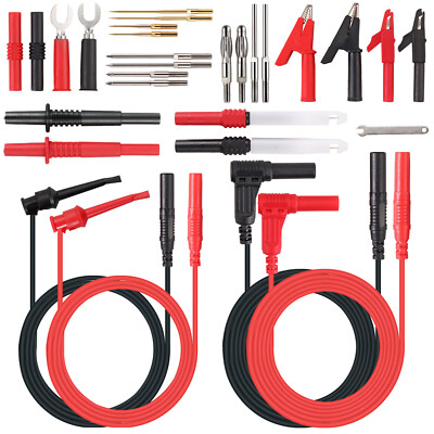 Neoteck 29X Multimeter Leads Kit Alligator ClipTest Hook Set with Wire Probes