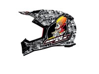 O/'Neal Moto XXX Fiberglas Helm Schwarz Rot Multi MX DH Moto Cross Enduro Offroad