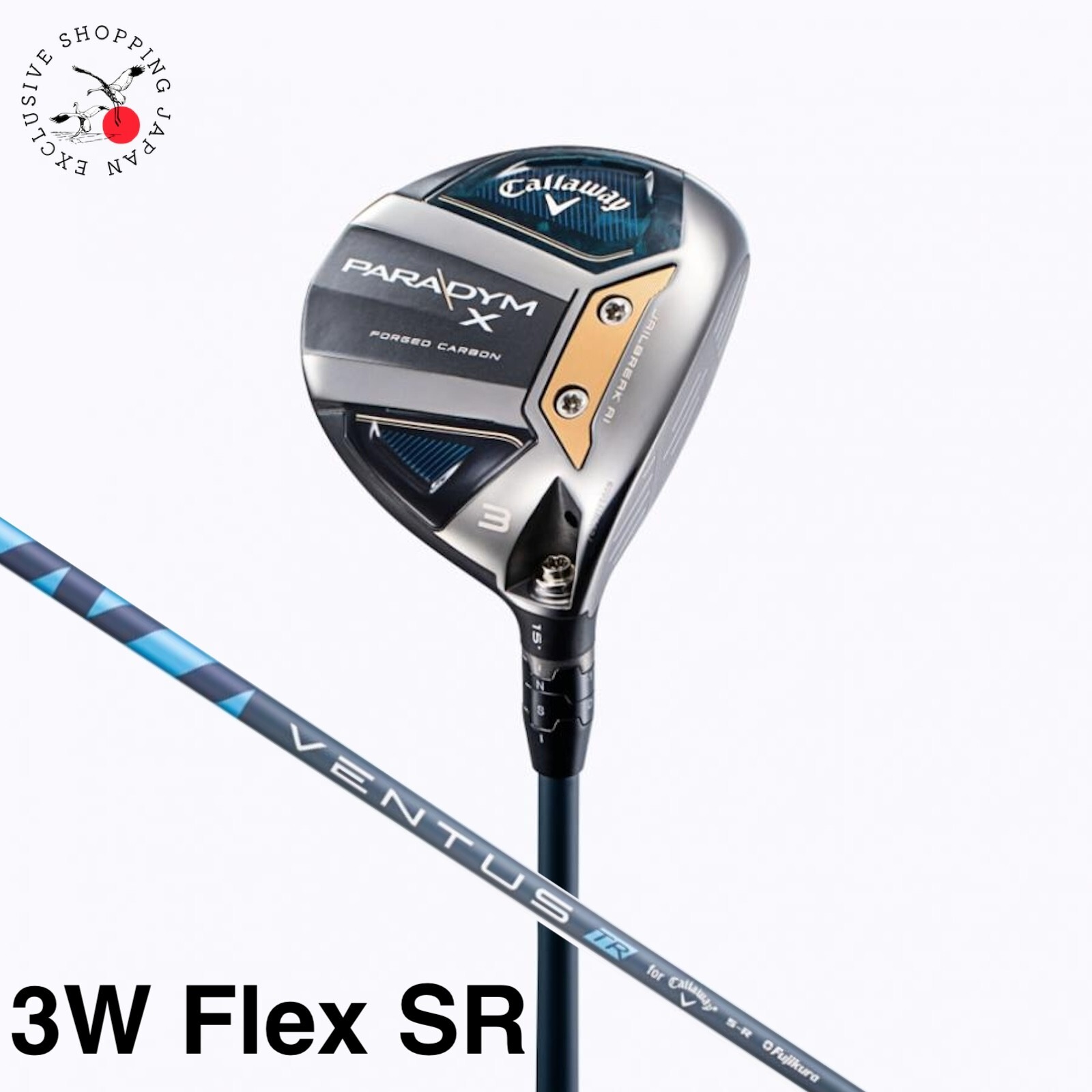 クラブ Callaway PARADYM X 3W VENTUS 5-SR Callaway Golf PARADYM X Fairway Wood 3W 2023 VENTUS TR5