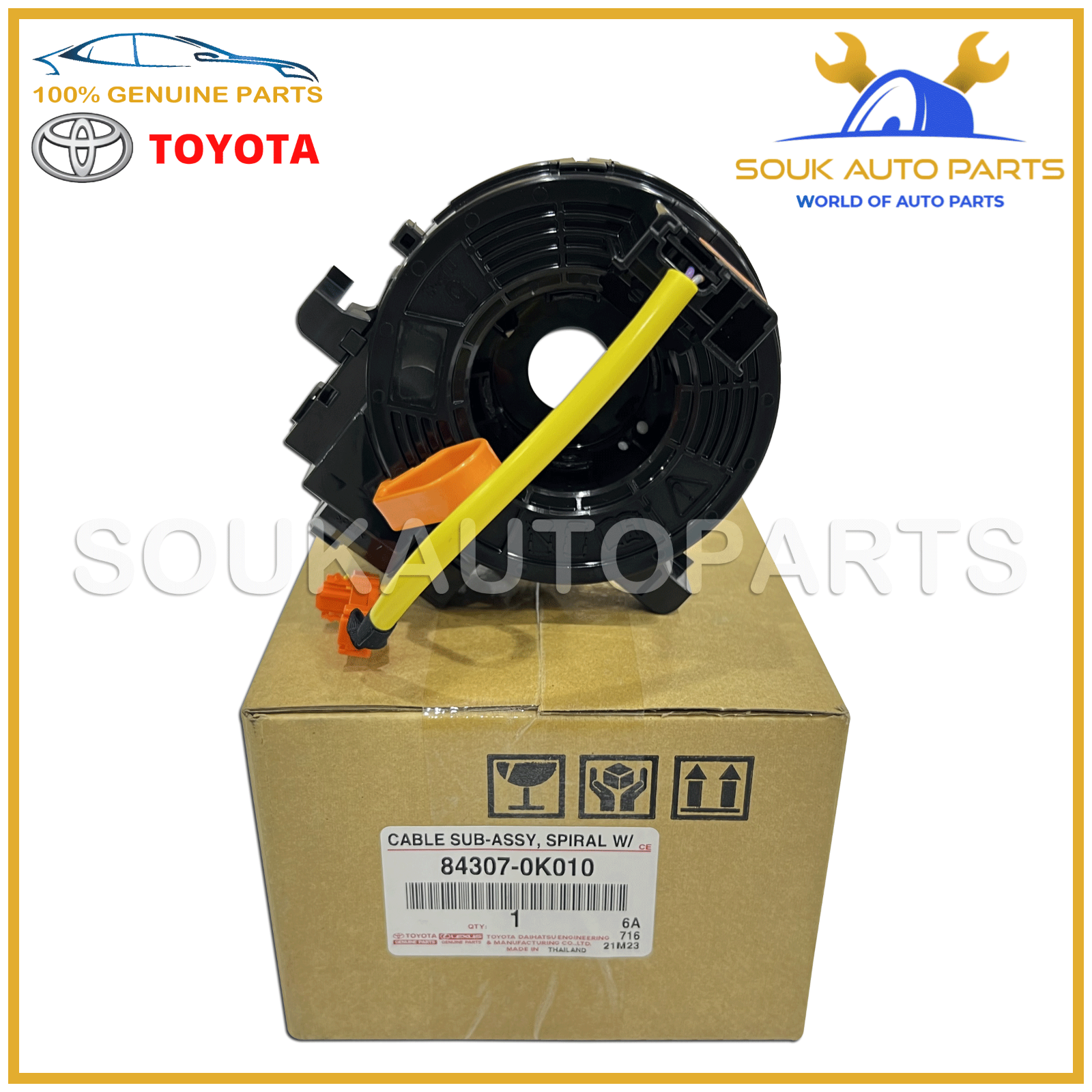 サリア 84306-12010 Toyota Cable Sub-assy Spiral 8430612010 Genuine