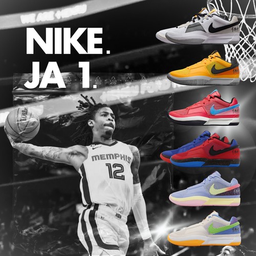 

Мужские баскетбольные кроссовки Nike JA 1 EP Ja Morant, кроссовки, кроссовки, выбор 1, Multicolor, Ja 1 Ep