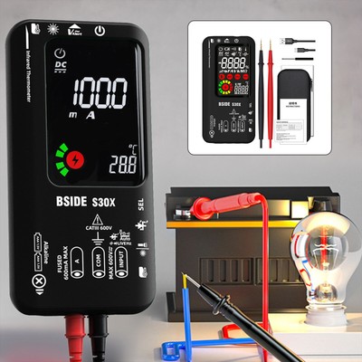 BSIDE Digital Multimeter S30X LCD DC AC Voltage Capacitance Ohm Diode Tester