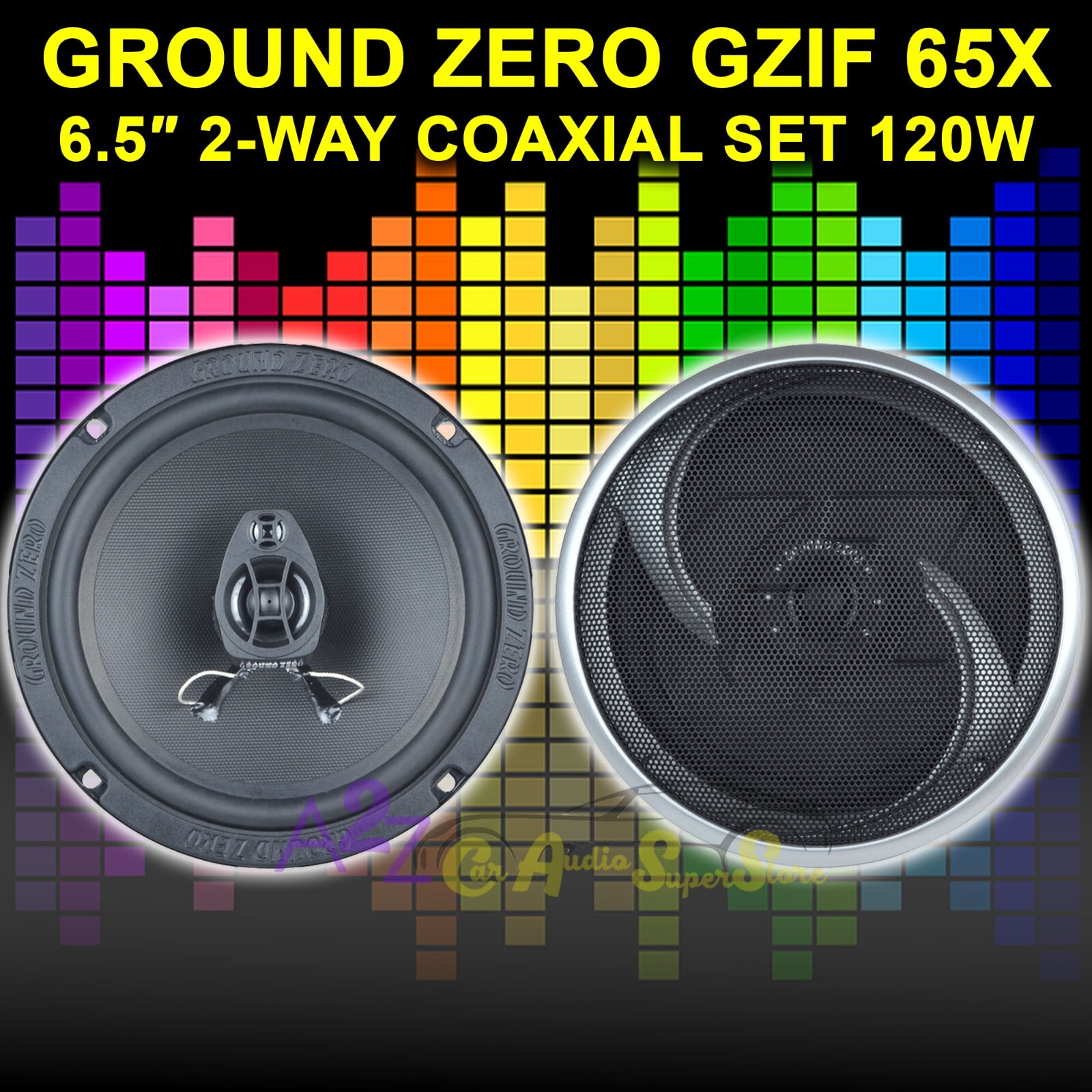 1/100MGP MX-003TＨE-0。 GROUND ZERO GZIF 65X - 6.5 INCH 2-WAY SPEAKERS FOR HARLEY