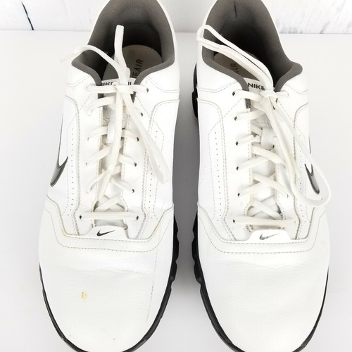 Nike Air White Black Golf Shoes TAC Traction At Contact Golfing Mens Size 11