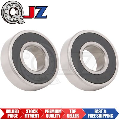 [Qty.2] 6203-2RS-50% Deep Groove Ball Bearing w/50% Grease [17mm x 40mm x 12mm]