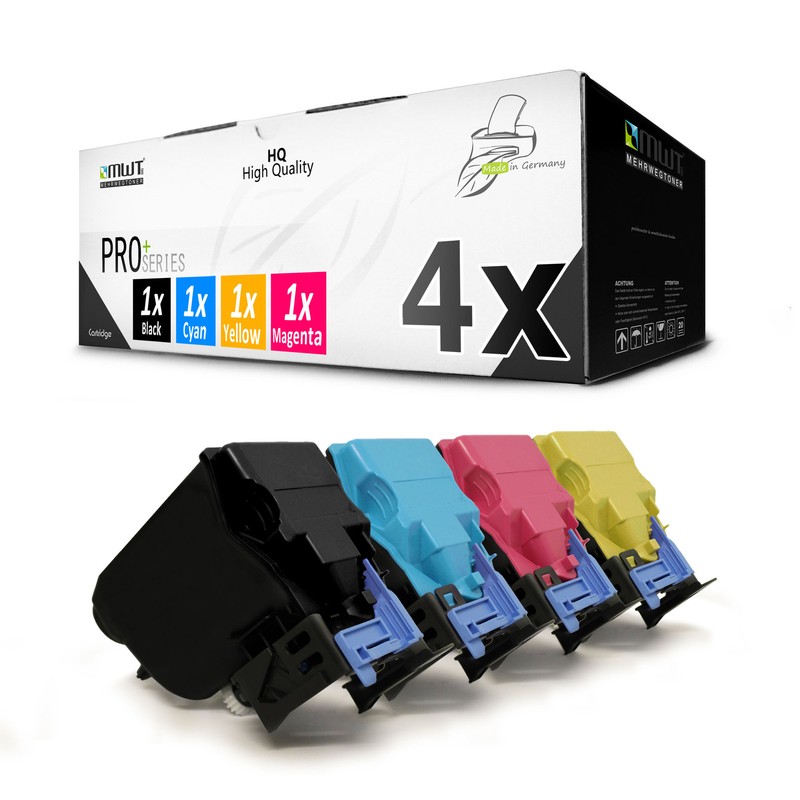4x Mehrwegtoner Pro Toner Alternative Pour Epson S050590 S050591 S050592 S050593