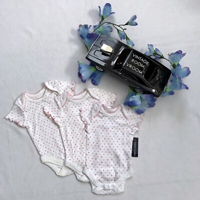 Faded Glory NWT Set of 3 Bodysuit for Girls NB