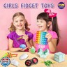 Fidget Box for Girls Boys, FunKidz Mystery Sensory Fidget Pack Toys for Stress Relief Kids Party Favors Gift Classroom Prizes Travel Camping with Portable Case