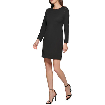NEW DKNY DONNA KARAN  BLACK CAREER SHIFT DRESS SIZE 16 $134