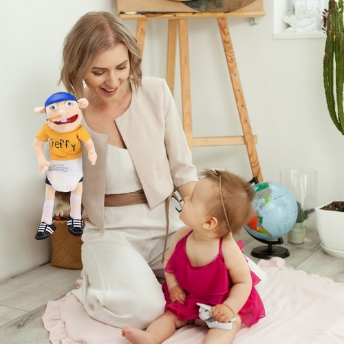 Jeffy Puppet Jeffy Hand Puppet PlushToy Stuffed Doll Kids Birthday Toy Gift 60cm