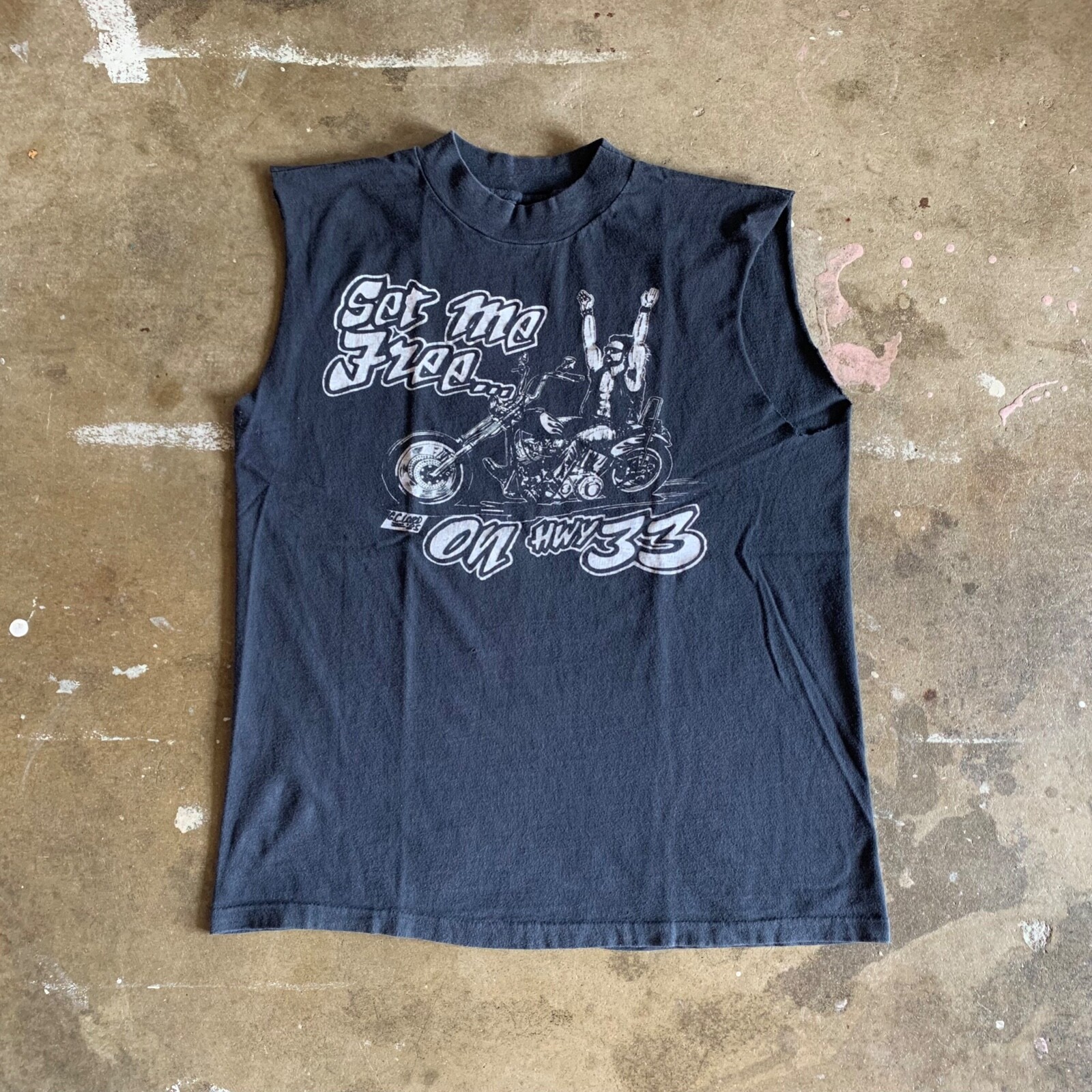 Sonny Barger's Motorcycles / ハーレーTシャツ 80s VINTAGE SONNY BARGER MOTORCYCLE BIKER MUSCLE T-SHIRT SZ