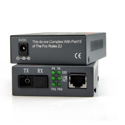Premium 10/100Mbps Ethernet to Fiber Optic Media Converters - Singlemode 25Km