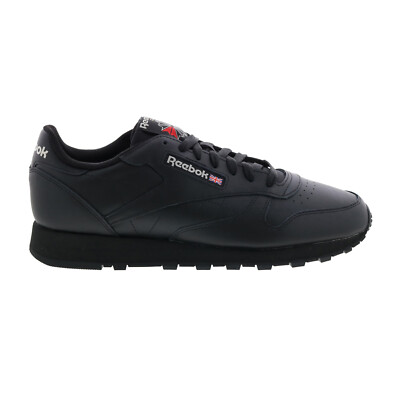 Reebok Classic Leather GY0955 Мужские черные кроссовки на шнуровке Lifestyle Обувь