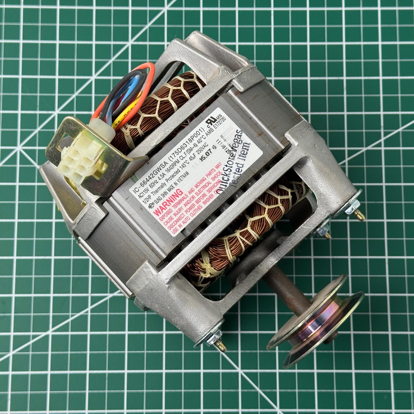 【134】H.Yさん専用 GE Washer Motor IC-66442GWSA 175D6318P001 WH20X10063