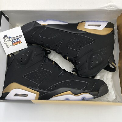 Nike Air Jordan 6 Retro DMP Black Metallic Gold Size 10 CT4954 007 UNC I XI VI X