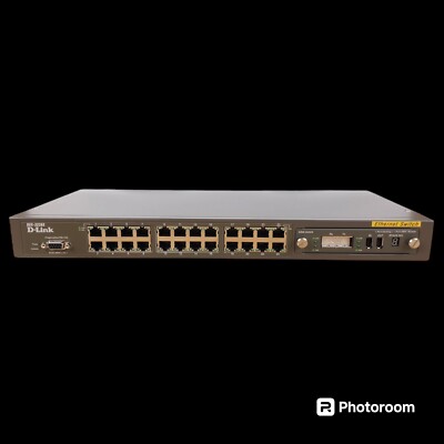 D-Link DES-3226SM Stackable Layer 2 Switch 24 Ports 10/100Base-T GBIC Slot