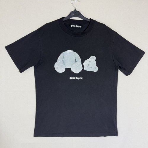 【関税＆送料込み】Palm Angels 'Bear' White Cotton T-Shirt PALM ANGELS BEAR T-SHIRT in white - Palm Angels® Official