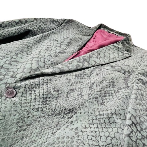 NWOT Scotch & Soda Amsterdam Suede Velvet Snakeskin Blazer Jacket M/38 Men RARE
