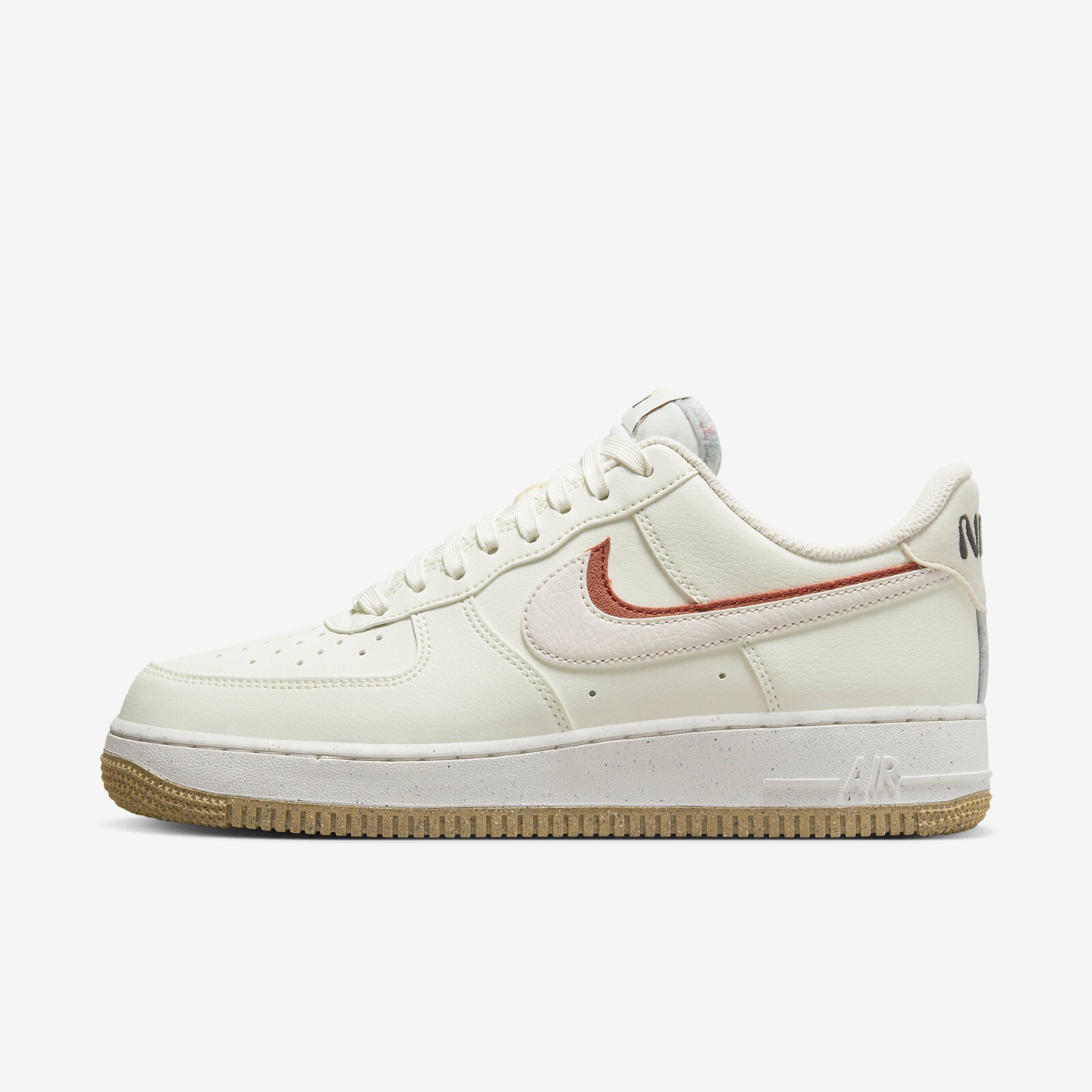

Nike Air Force 1 Double Swoosh Sail Cinnabar DX6065-101 Обувь Кроссовки, Sail/sail/cinnabar/phantom, Nike Air Force 1