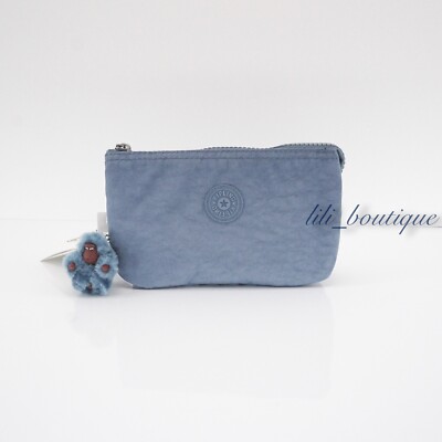 NWT New Kipling AC2084 Creativity L Large Accessory Pouch Polyamide Blue Buzz 34