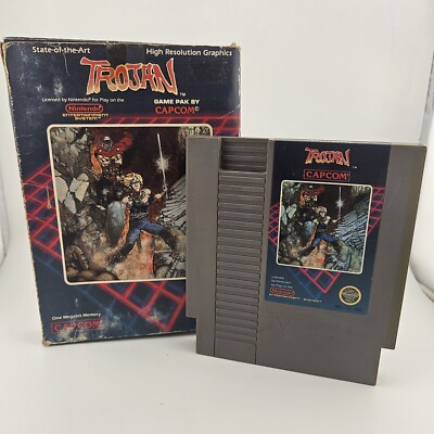 Trojan Nintendo Nintendo Nes Game Cartridge With Box 
