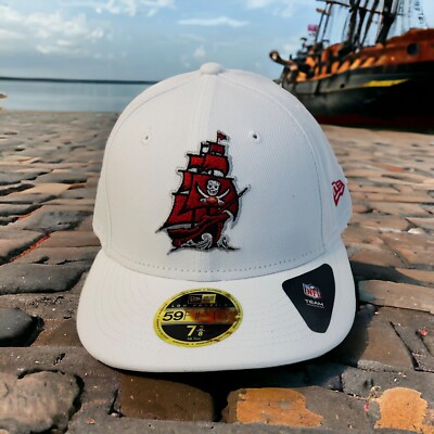 Tampa Bay Buccaneers New Era 59FIFTY Pirate Ship Logo Fitted Cap Hat 7 3/8