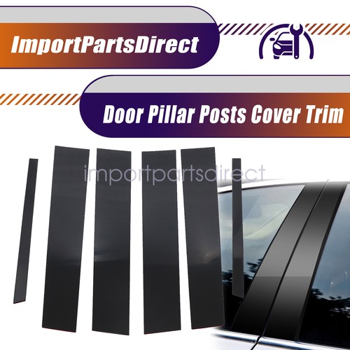 Fits Infiniti G35 G37 Sedan 02-2013 Gloss Black 6x Door Pillar Posts Cover Trim