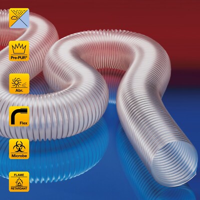 Norres Absaugschlauch 301 Spiralschlauch Flexschlauch *antistatisch Meterware