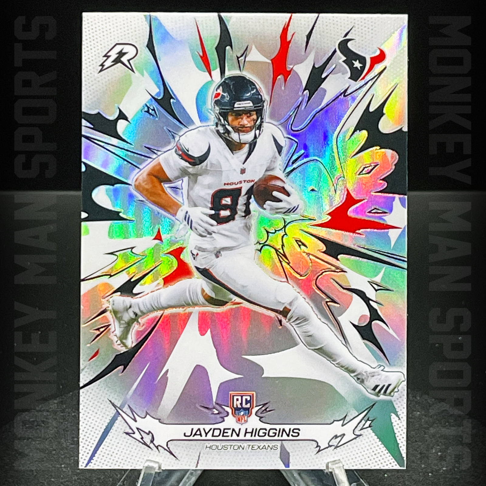 2025 Resurgence - Jayden Higgins Rookie RC - #136 REFRACTOR TEXANS MINT