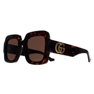 Pre-owned Gucci Sunglasses Gg1547s 002 Havana Brown