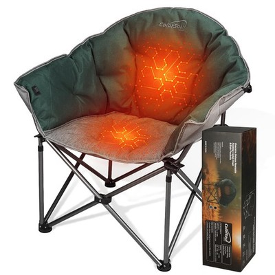 Colorsoul Oversized Heated Camping Chairs Heavy Duty, Fully Th...