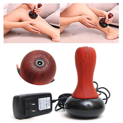 Hot Stone Electric Guasha Massager Natural Bian Stone Warm Moxibustion Heat