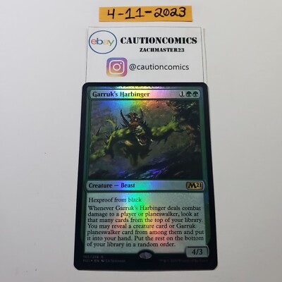 GARRUK'S HARBINGER MTG Magic NM CORE SET 2021 RARE FOIL (Box7)