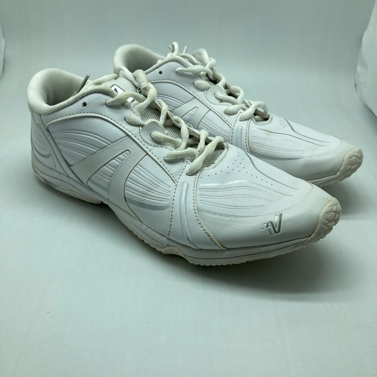 Varsity Victory Womens White Leather Cheering Training