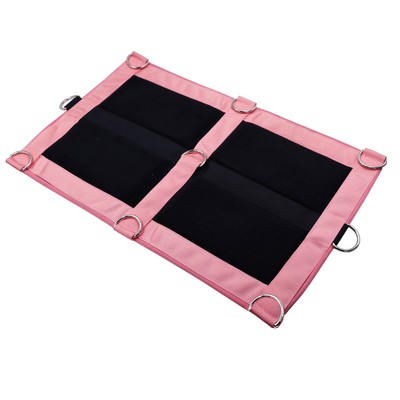 Foldable Resistance Band Platform Pilates Bar Workout Foot Board 9 D-rings