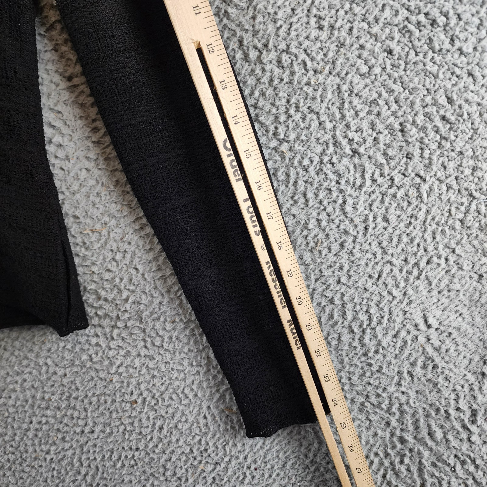 rag & bone Julia Polo Top Women's XS Black Textured Open Knit Collared Pullover - Picture 10 of 14